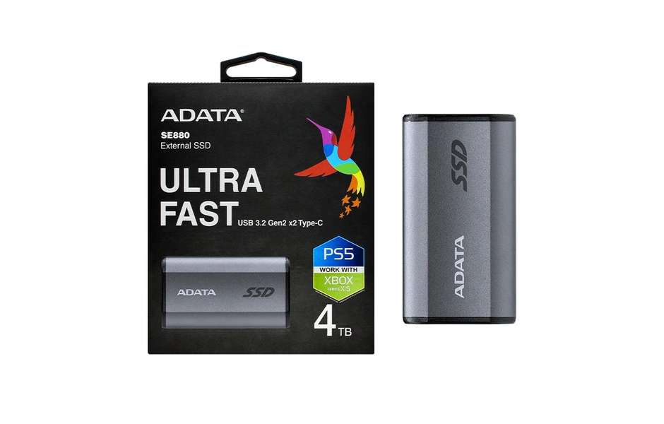 EXTERNAL SSD ADATA SE880 4TB [USB 3.2 GEN2 X2 TYPE-C]